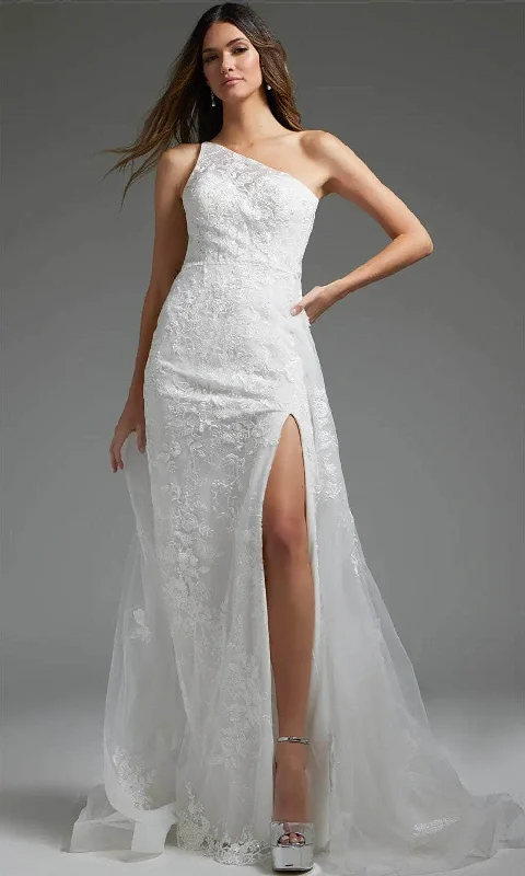 Jovani JB37601 - Asymmetrical Lace Bridal Dress Tunics Fashionable chic