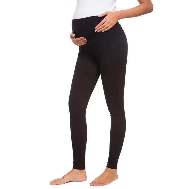 Maternity Nursing Pants Hip Slim Bottoms Trendy Velvet Pants