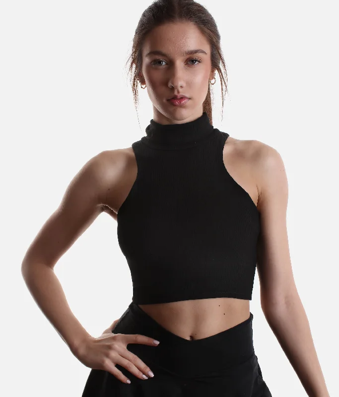 I Feel Cute Crop Top - For Dance, Workouts, & More Mesh Blend Leather Blend Suede Blend