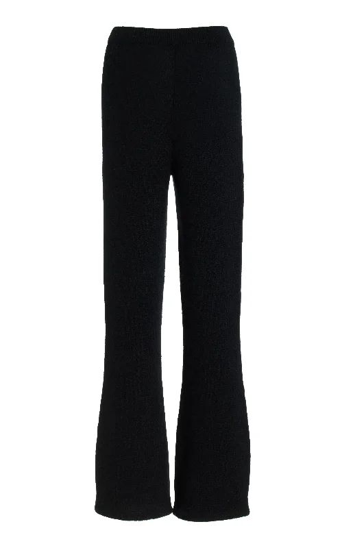 Ornston Knit Pant in Black Cashmere Trendy Printed Pants