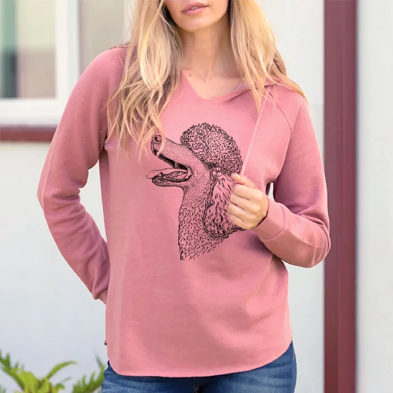 Profile Poodle - Cali Wave Hooded Sweatshirt Hoodie with Drawstring Waist Adjustable Fitted