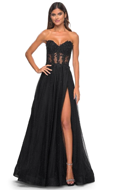 La Femme 32313 - Lace Bodice Prom Dress Tunics Cozy soft