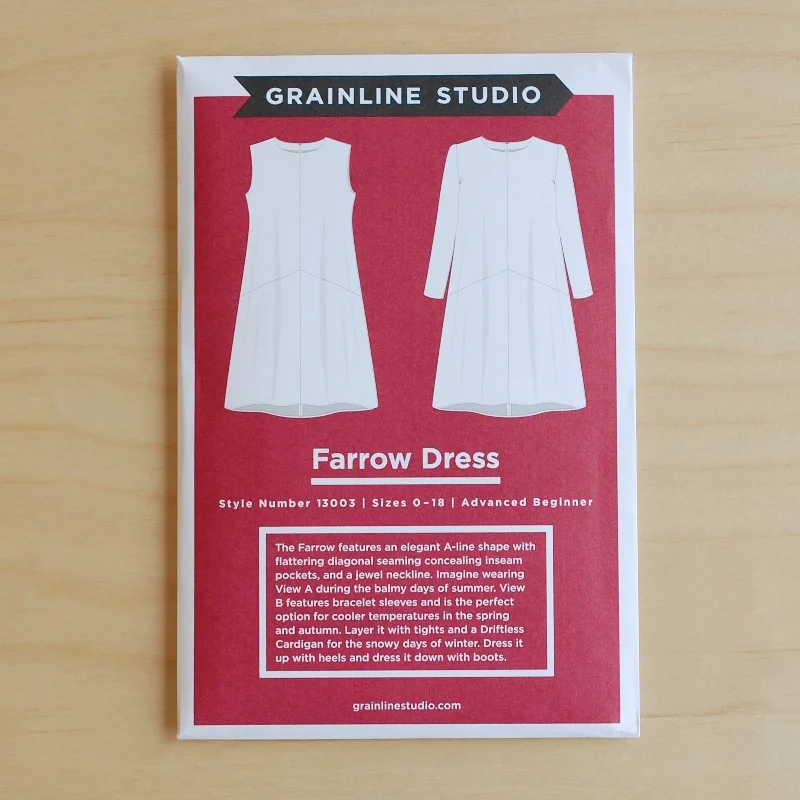 Grainline Studio Farrow Dress 0-18 Tunics Prom sequined