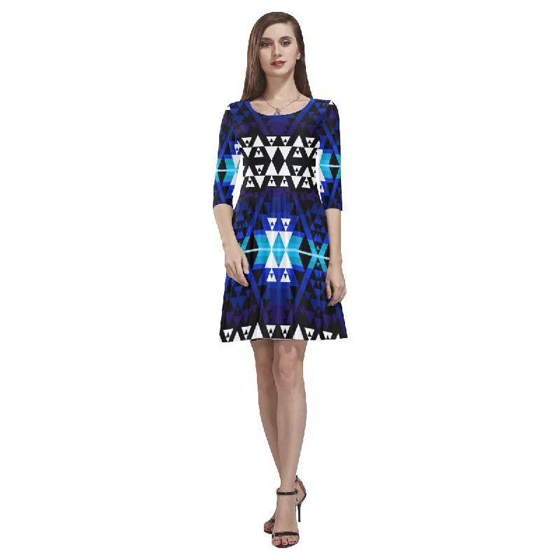 WRiting on Stone Night Watch Tethys Half-Sleeve Skater Dress Tunics Modern contemporary