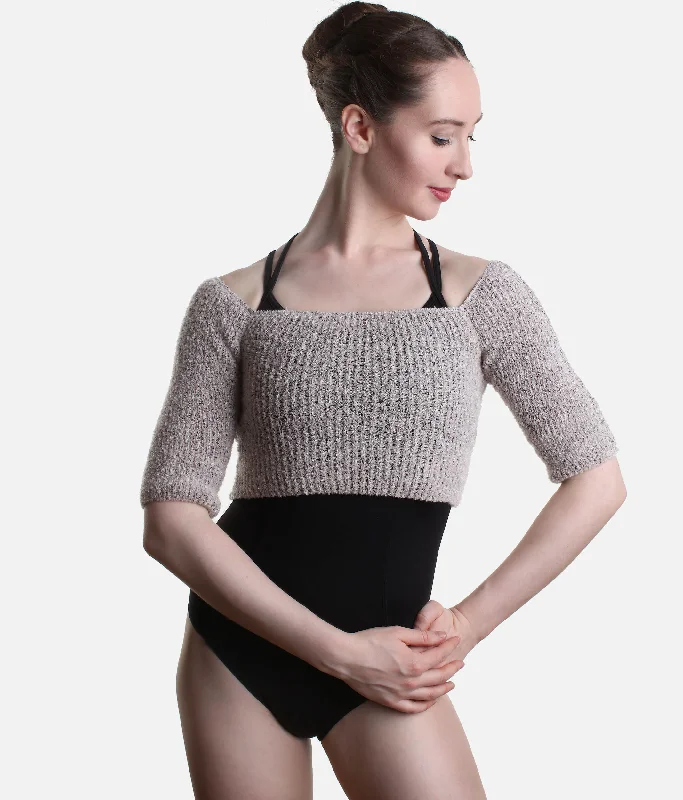 Warm-Up Dance Crop Top, Light Knit - 6530 Rayon Fabric Velvet Fabric Corduroy Fabric