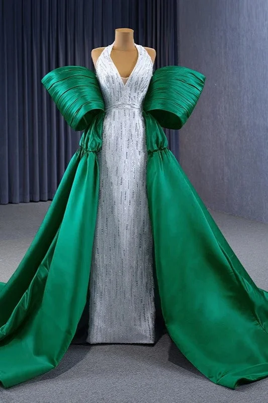Exquisite Off-the-shoulder Prom Dresses Halter Sequins Evening Party Dresses Tunics Custom made