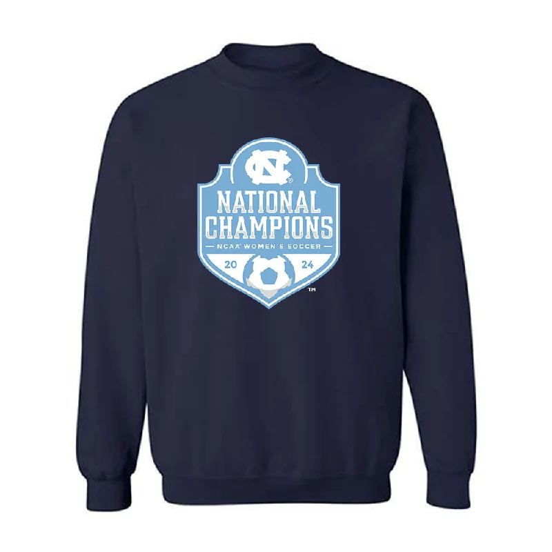UNC - NCAA Women's Soccer : Avery Look - National Champs Crewneck Sweatshirt Hoodie with Lining Warm Insulated