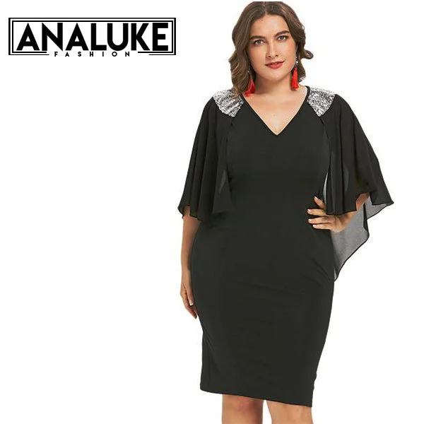 V-Neck Half Sleeve Elegant Party Dress Tunics Lace romantic