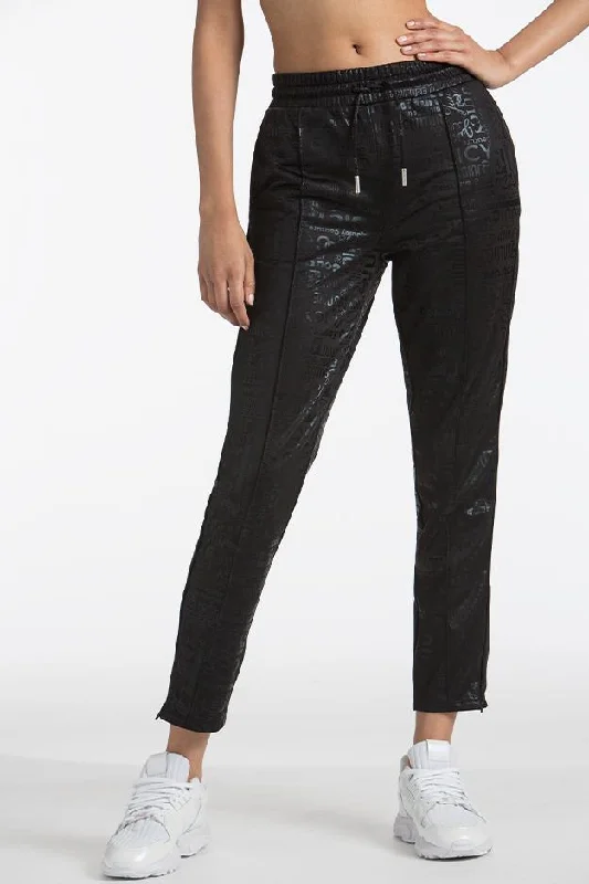 Logo Embossed Tricot Track Pants Casual Lounge Pants