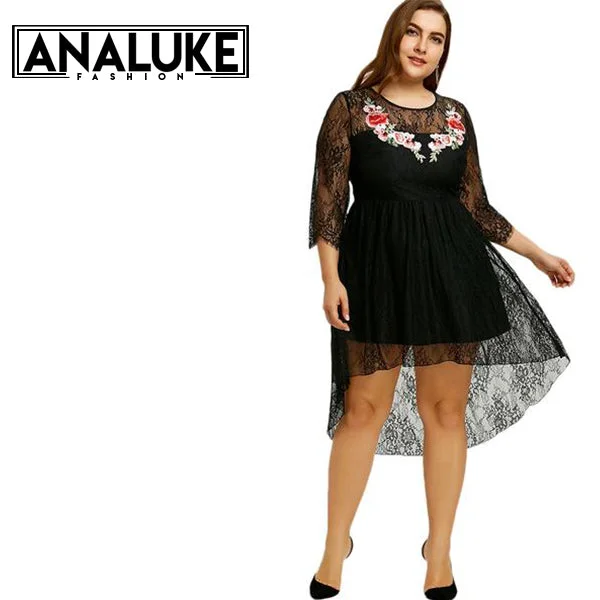 Black O-Neck Long Sleeve Party Dress Tunics Bridal satin