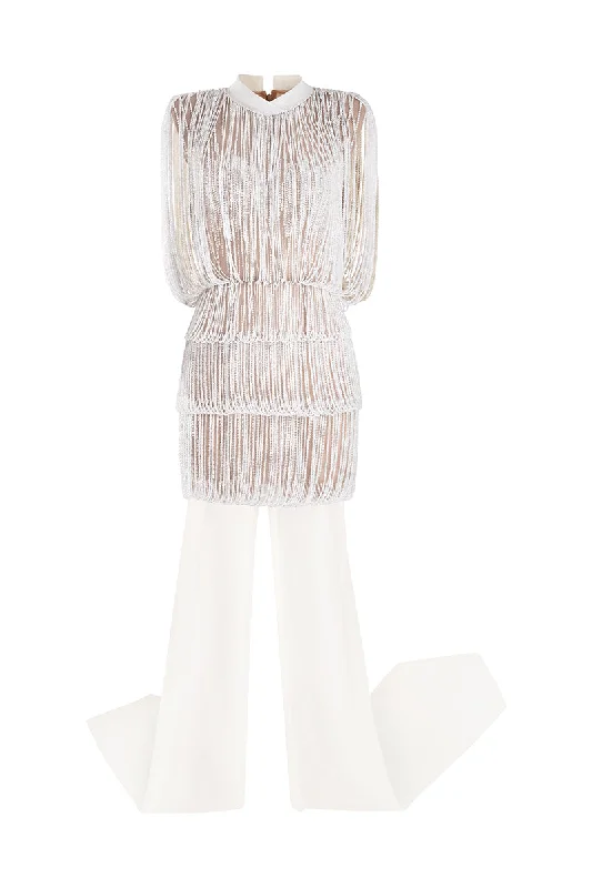 IVORY GRACE DRESS IN WHITE Tunics Practical easy-care