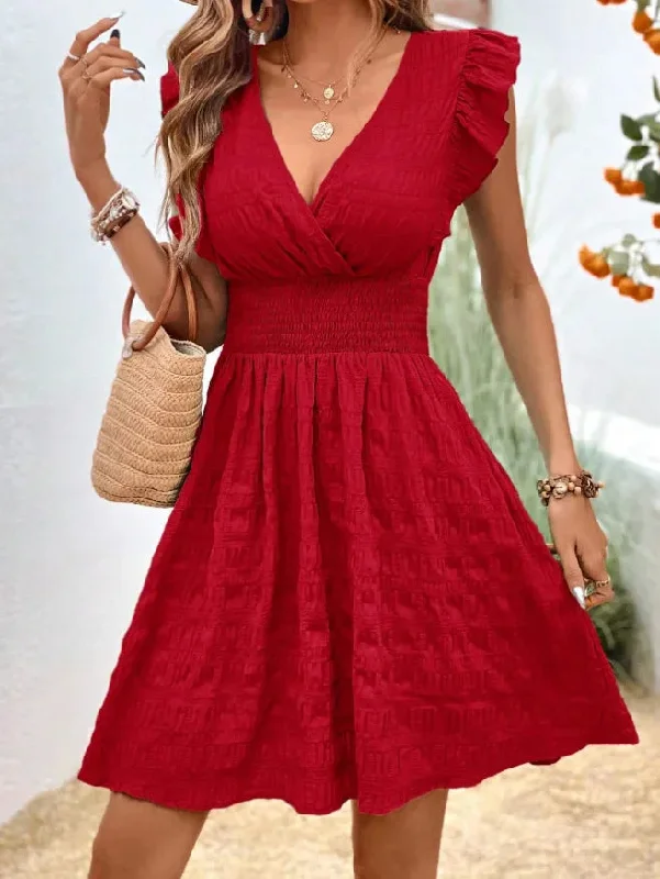 Elegant Sleeveless Holiday Beach Party Dress Pencil Length Work
