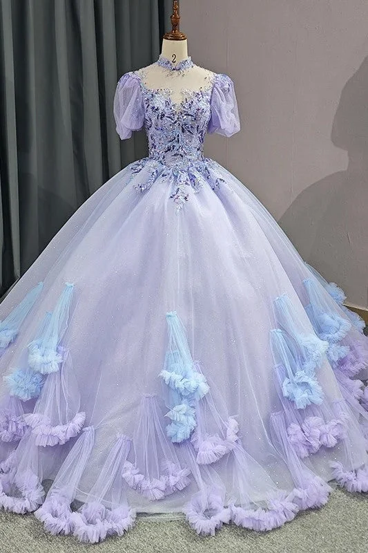 Gorgeous Halter Quinceanera Dresses Open Back Embroidery Prom Dresses Evening Party Dresses Tunics Luxurious premium