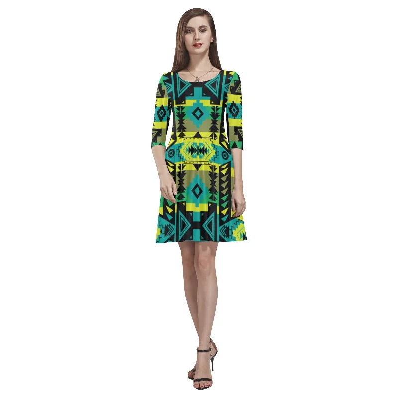 Chiefs Mountain Tethys Half-Sleeve Skater Dress Tunics Evening elegant