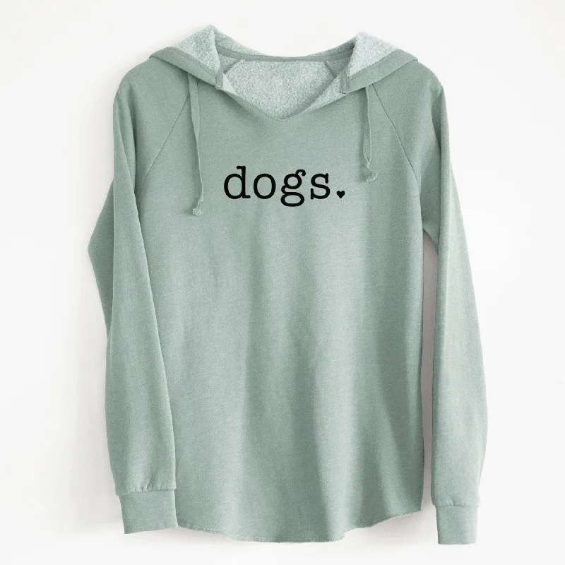 Dogs. - Cali Wave Hooded Sweatshirt Hoodie with Rolled Sleeves Casual Relaxed