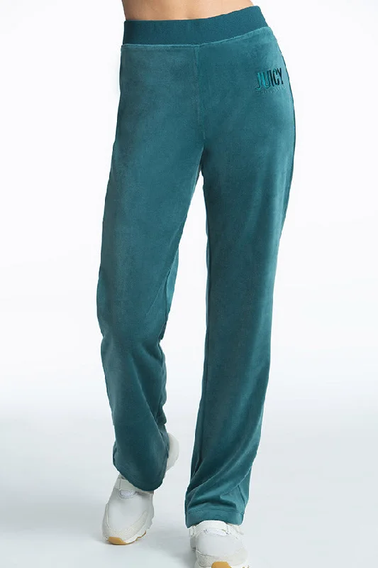 Classic Velour Track Pants Slim Fit Casual Pants