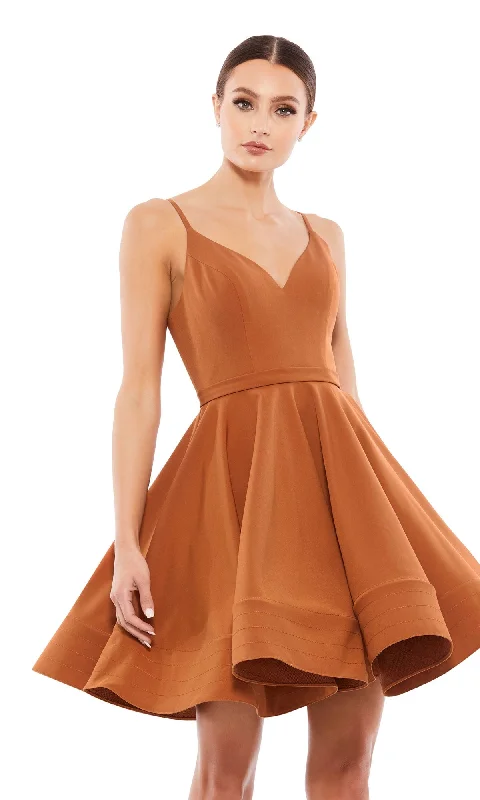 Short Caramel Homecoming Party Dress 48775 Tunics Bestseller popular