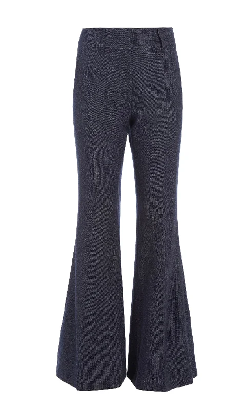 Rhein Pant in Navy Linen Virgin Wool Cozy Jogger Leggings