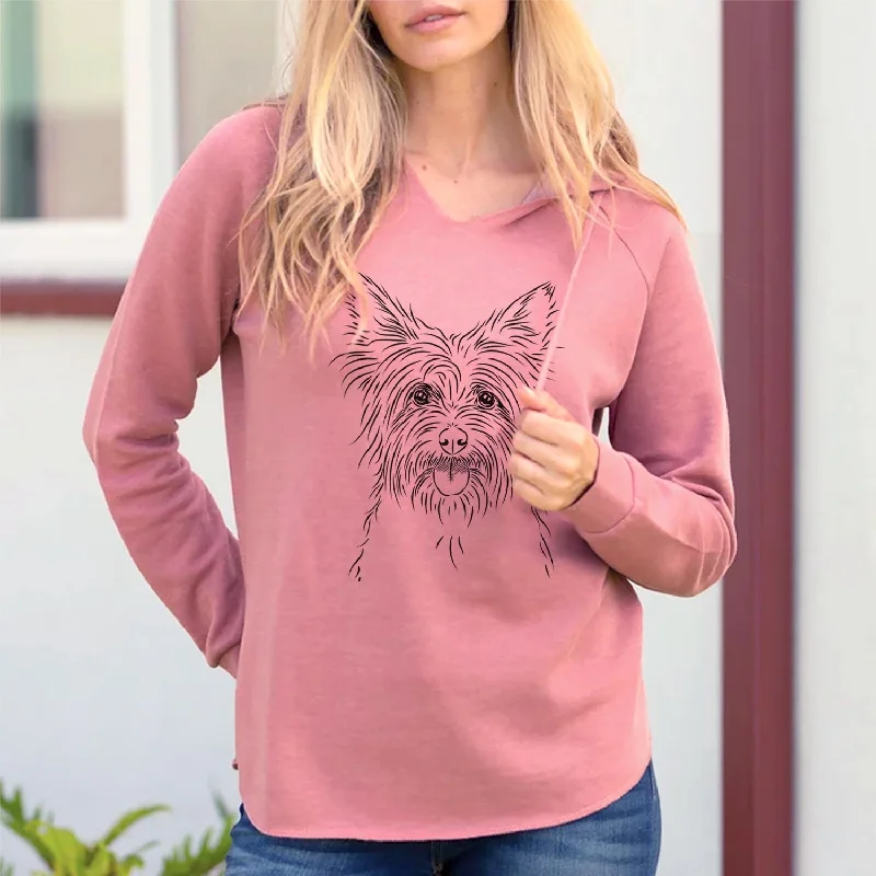 Calum the Cairn Terrier - Cali Wave Hooded Sweatshirt Hoodie with Camouflage Military Edgy