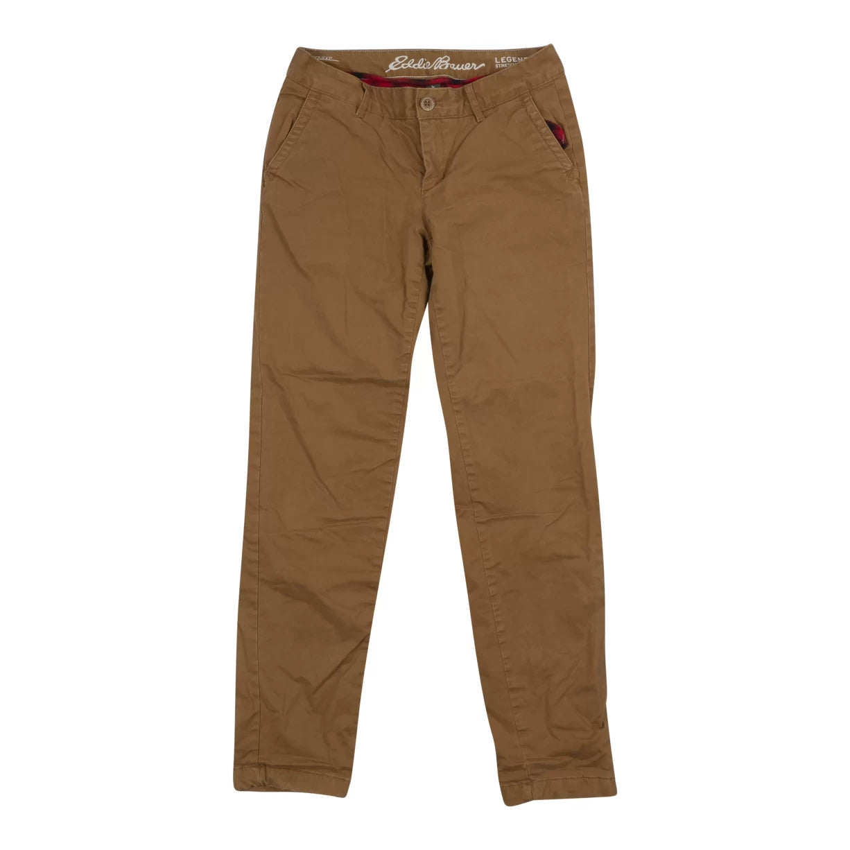 Eddie Bauer Flannel Line Boyfriend Pants Comfy Zip-Up Pants