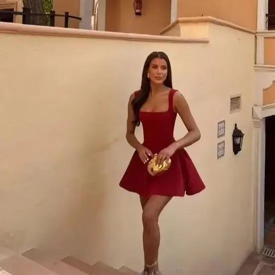 Slim Sleeveless Sexy Chic Christmas Party Dress Turtleneck Warm Winter