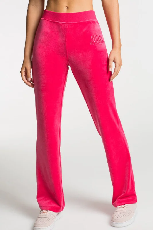 Classic Velour Track Pants Comfortable Jogger Trousers