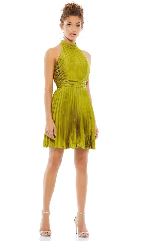 Mac Duggal 26645 - Sleeveless Halter Cocktail Dress Tunics Yoga stretchy