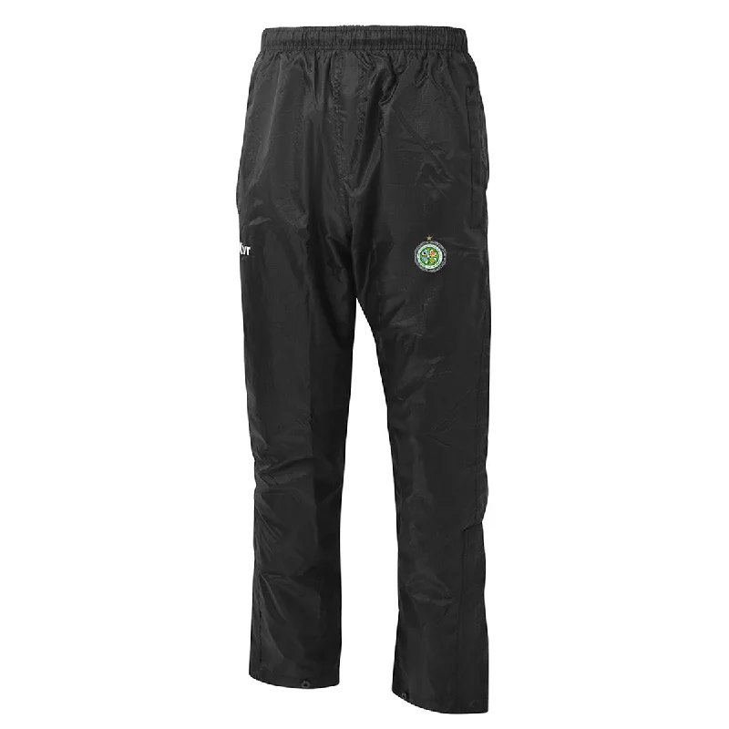 Mc Keever The Association of Irish Celtic Supporters Clubs Core 22 Rain Pants - Adult - Black Relaxed High-Waist Trousers