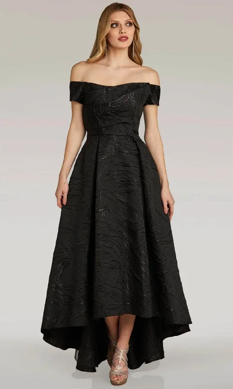 Gia Franco 12262 - Off Shoulder Jacquard Dress Tunics Running lightweight