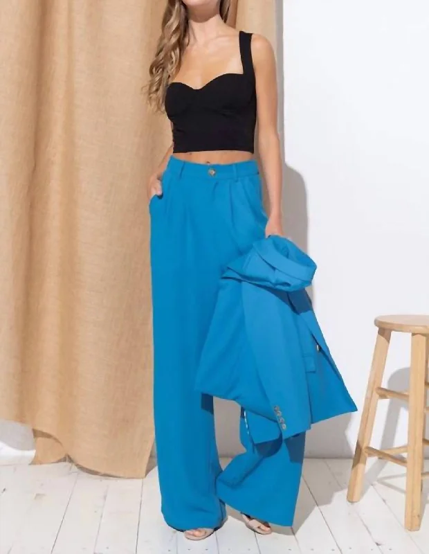 Dress Pants In Blue Sleek Black Pants