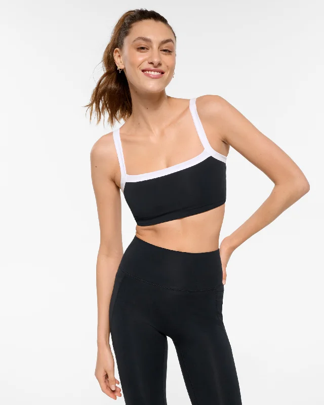 HYDE ACTIVCOMFORT CROP TOP BLACK Handmade Hand-knitted Hand-woven