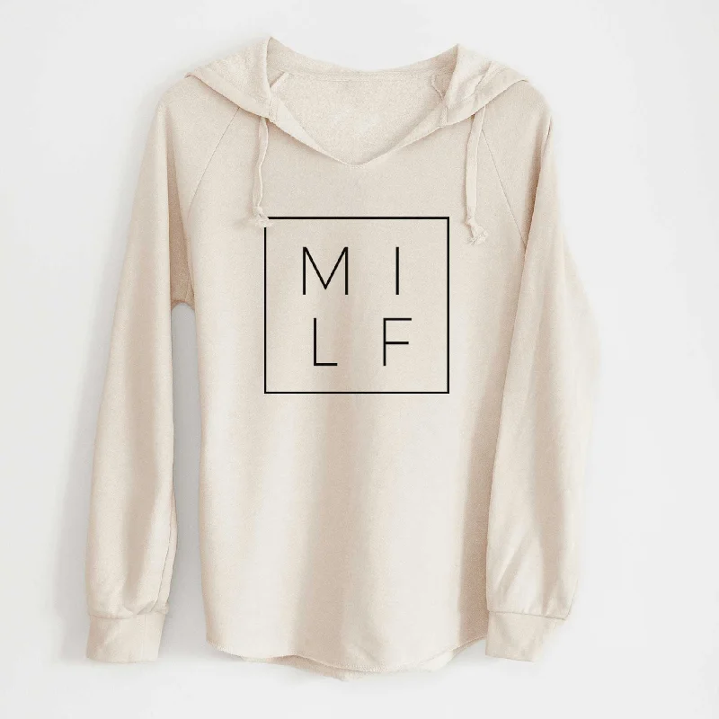 Milf Boxed - Cali Wave Hooded Sweatshirt Hoodie with Patch Decorative Personalized