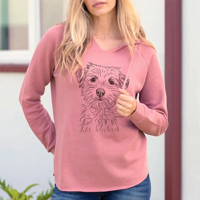 Benjamin the Border Terrier - Cali Wave Hooded Sweatshirt Hoodie with Relaxed Fit Easy Casual