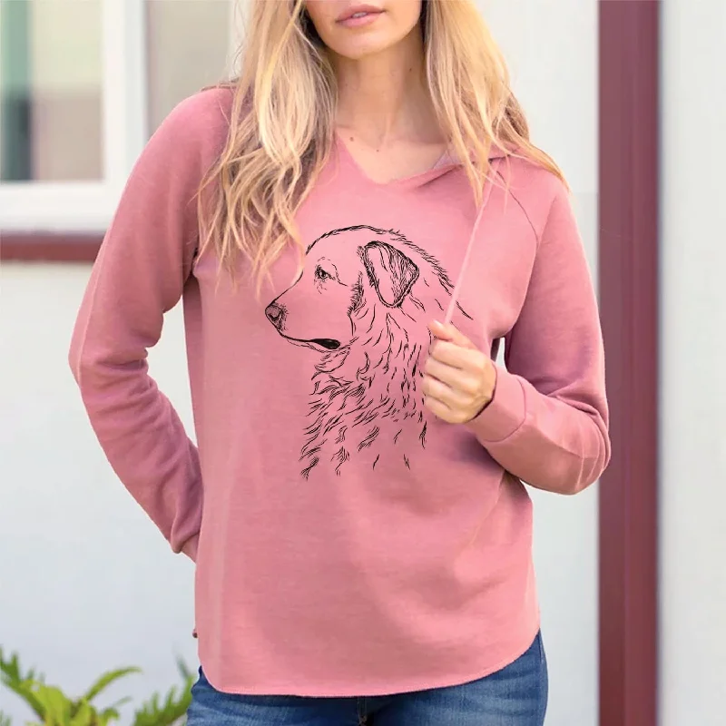 Profile Great Pyrenees - Cali Wave Hooded Sweatshirt Hoodie with Neon Bright Vibrant