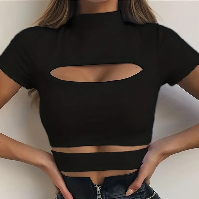 Crop Tops Summer Crop Top Casual Short Sleeve