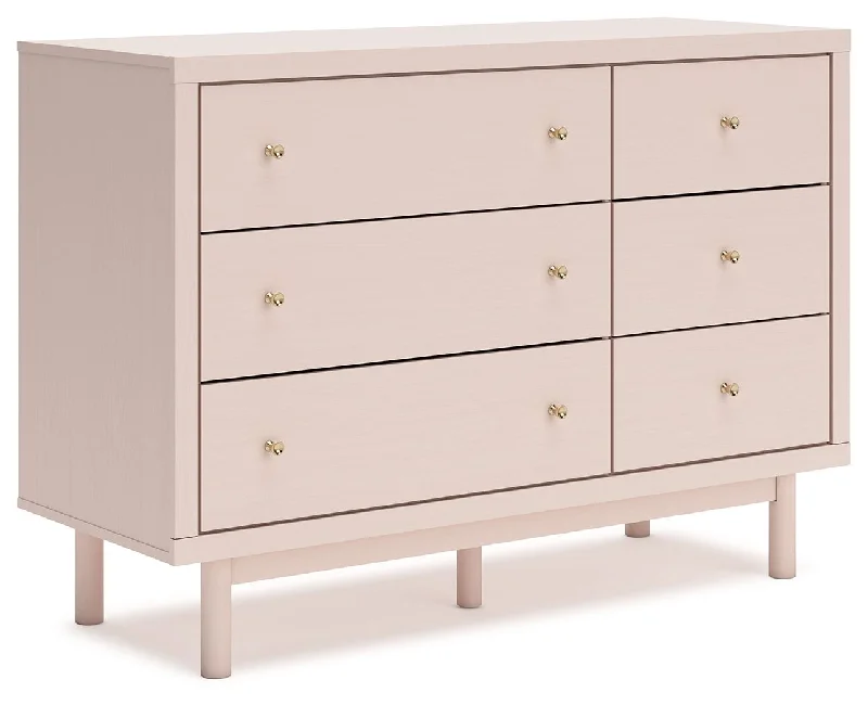 Wistenpine - Blush - Six Drawer Dresser Tunics Mesh breathable