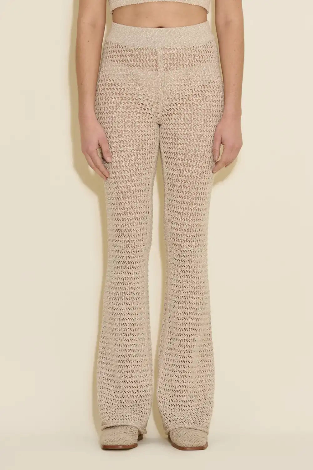Cenci Crochet Knit Trousers Trousers Bestseller Popular