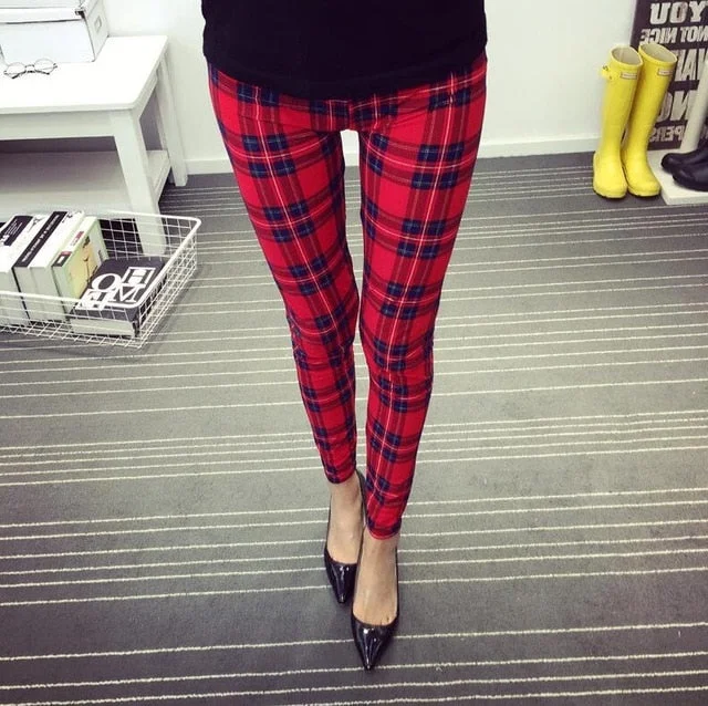 K092 Red plaid