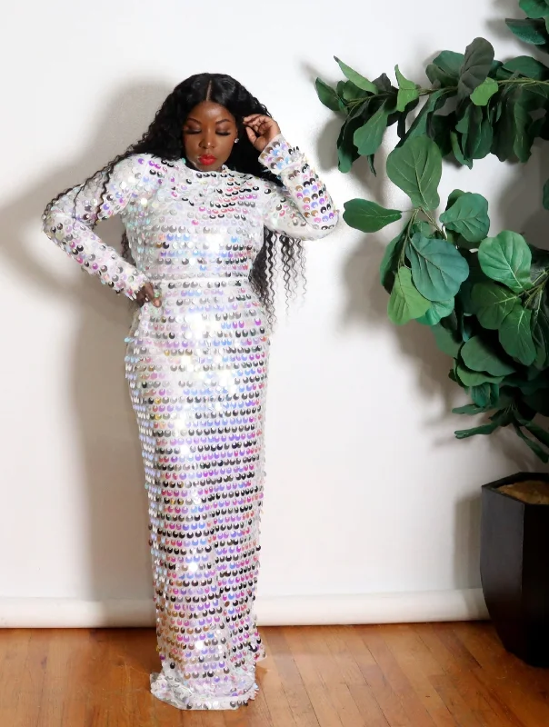 Sparkly Mirror | Open Back Dress