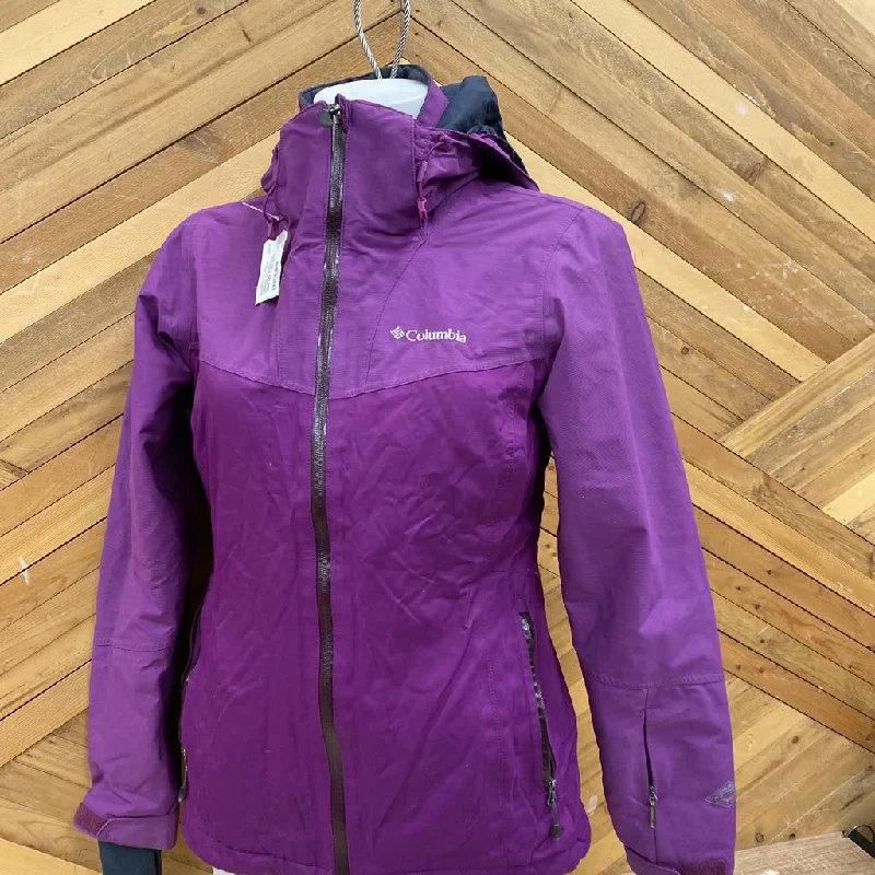 Columbia Women's Omni-Heat Purple Jacket: Purple-women-XS Fitted Jacket Loose Jacket Oversized Jacket