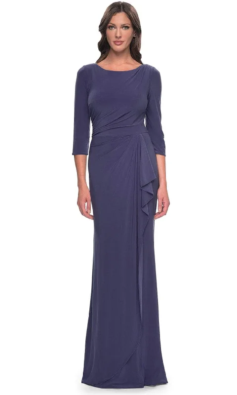 La Femme 30814 - Quarter Sleeve Jersey Evening Dress