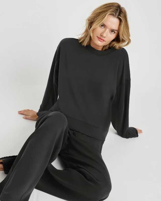 Tammy Scuba Pullover Blouson Sleeve Pullover