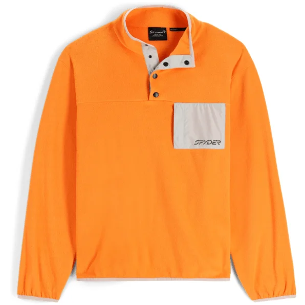 Spyder Snap Lounge Pullover Tight Sleeve Top