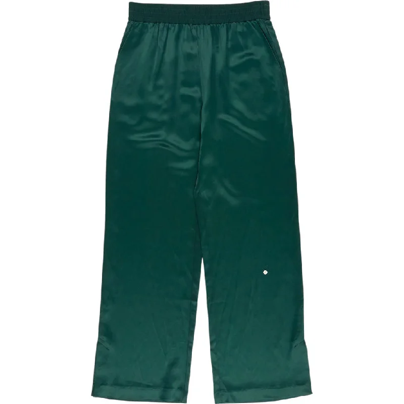 Wyse Green Satin Trousers Trousers Wedding White