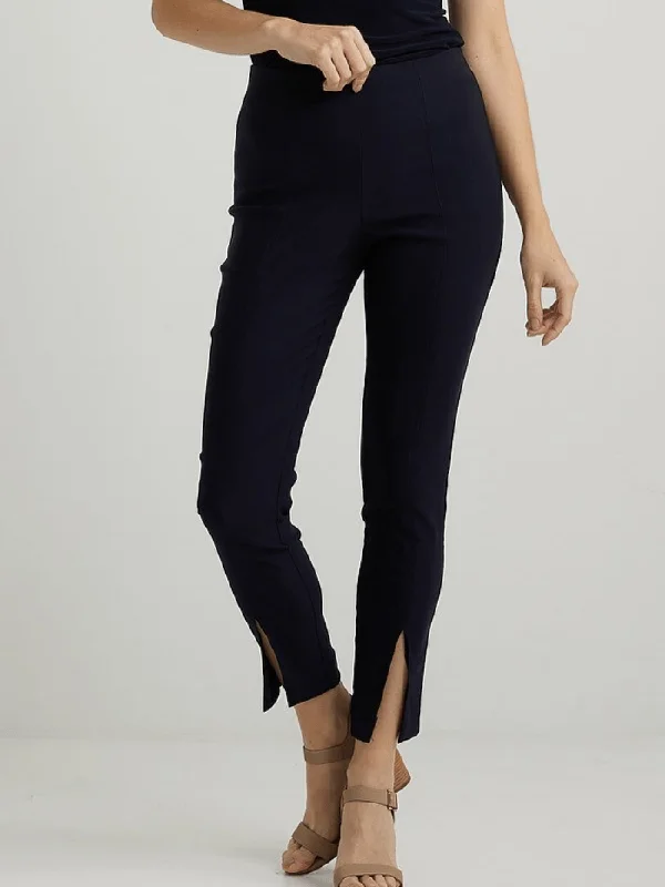 Joseph Ribkoff T Navy Split Hem Capri Trousers 222135 2166 Trousers Cargo Utility