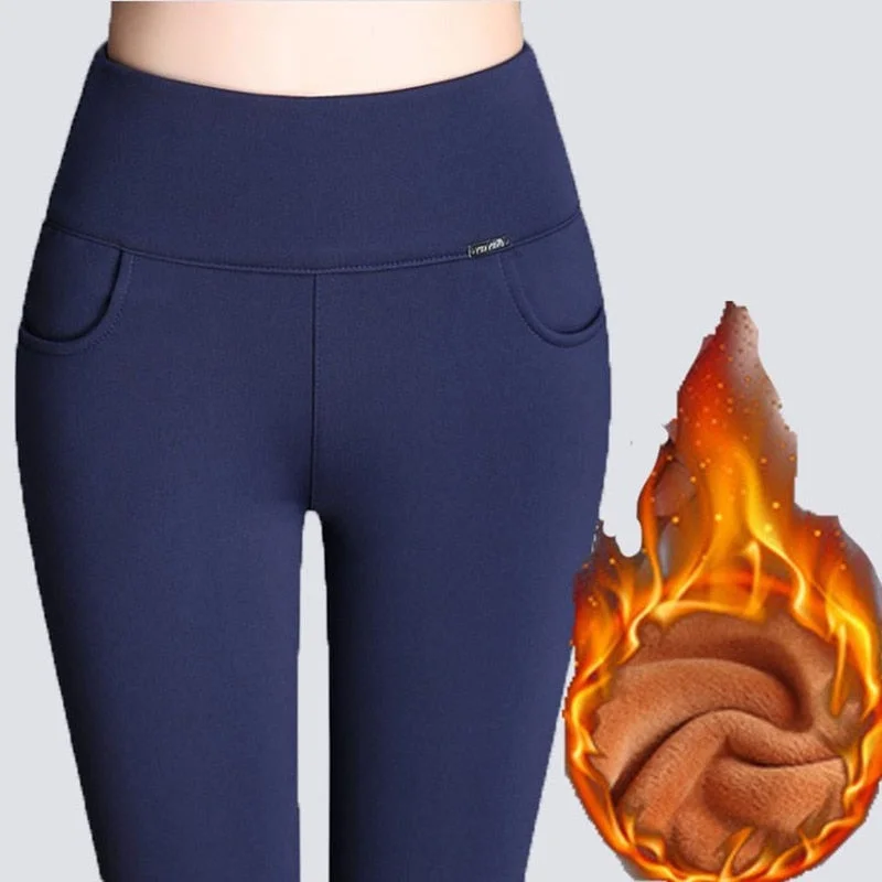 Women  Legging Solid Skinny Warm Trousers Trousers Top Rated