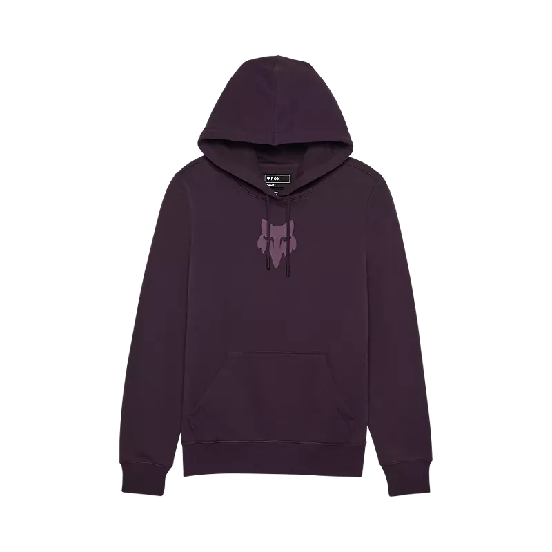 Womens Fox Head Pullover Hoodie Scalloped Neck Pullover