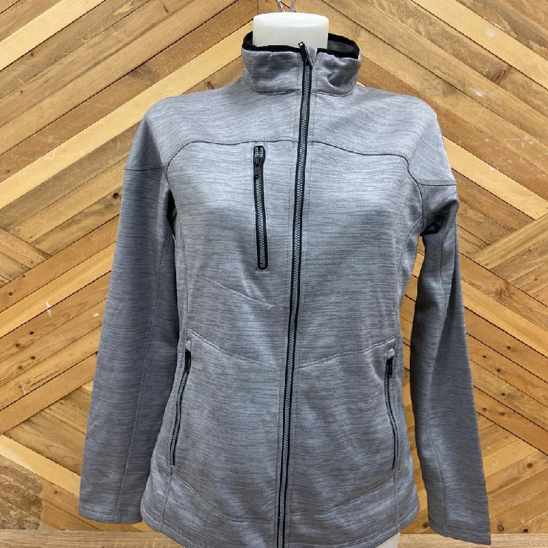 CX2 - Women's Sports Shell Jacket : Light Grey-women-MD One-Shoulder Jacket Off-the-Shoulder Jacket Asymmetrical Jacket