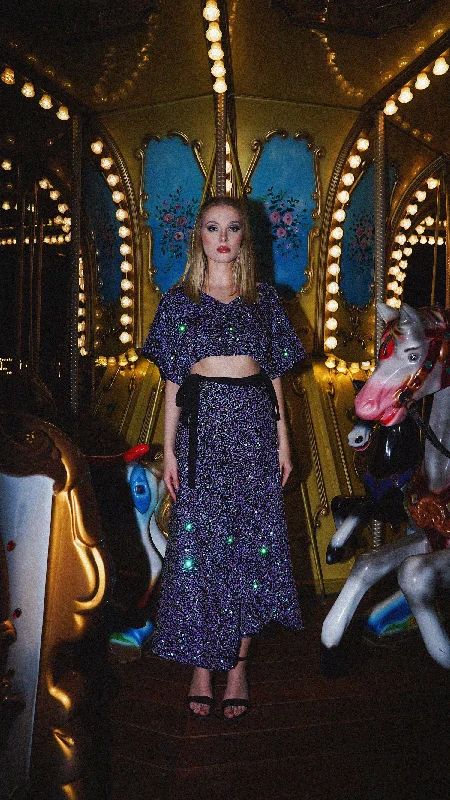 Sequin Cropped Top - Kei Dress