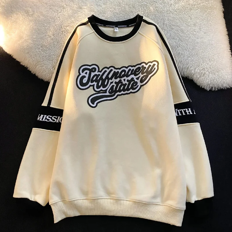 Retro Chenille Crew Neck Sweater Real Fur Shearling Chenille